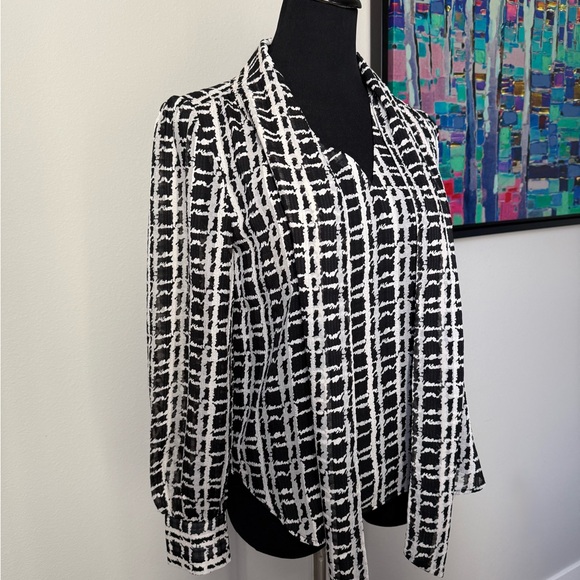 Ann Taylor Tie Neck Blouse - Picture 5 of 8